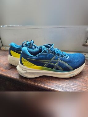 ASICS Gel-Kayano 30 Blue Yellow Running Shoes